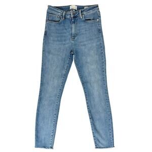 Rails The Larchmont High Rise Skinny Jeans Women’s Size 28 Light Wash Raw Hem